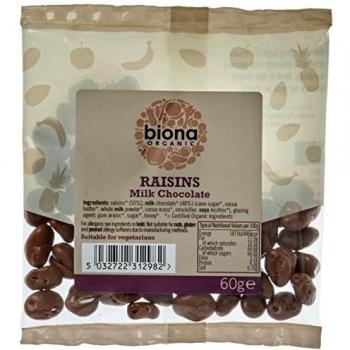 Biona Organic Milk Chocolate Covered Raisins