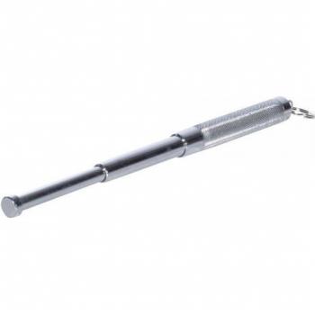 Manganello telescopico mini 12 pollici nero con anello argentato