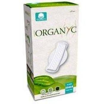 Compresas Organyc Nocturnas con Alas Plegadas 10 Unidades