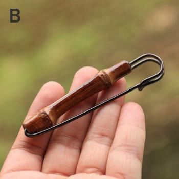 High‑Grade Bamboo Brooch