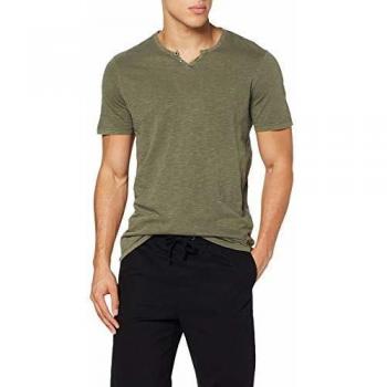 Jack & Jones camiseta de hombre Jprben BLU. cuello partido, Verde (Olive Night)