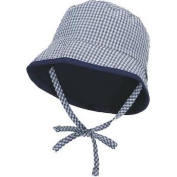 Sterntaler Cappello da pesca a quadri vichy marine