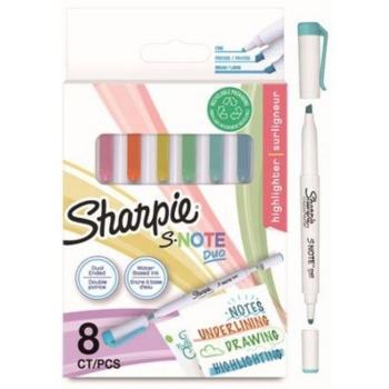Sharpie rotulador S-Note Duo blister 8 colores