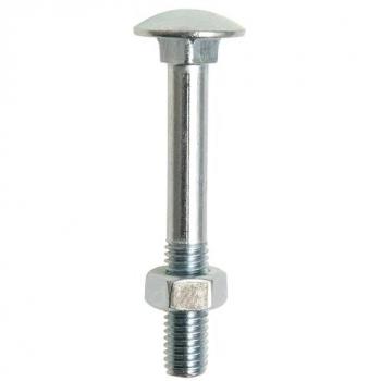 METALMATE Box of 100 M8x80 GR-4.8 Carriage Bolts
