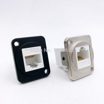 RJ45 D-Type Panel Socket CAT5E CAT6