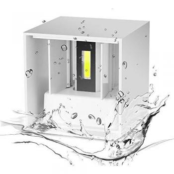 Applique Cubo LED 12W Luce Doppia IP65 Bianco Naturale