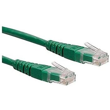 Roline Netzwerkkabel UTP Cat 6, 0,5 m, grün, mit RJ45
