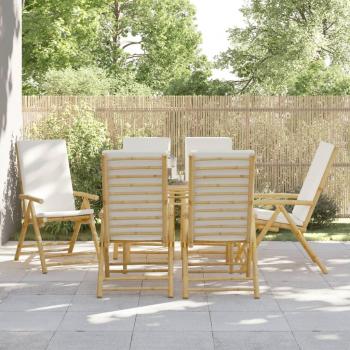 VidaXL 6 Piece Folding Garden Reclining Chairs