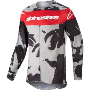 Crossshirt Alpinestars Racer Tactical Cast Grau Camo-Mars Rot