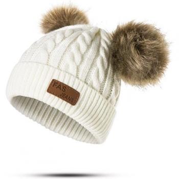TRUENJOY Children Skullcap with Pompoms