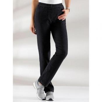Dehnbund Jeans Classic Basics – Langjeans Damen 38 Schwarz