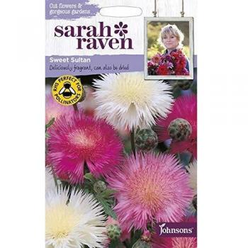 Johnsons Sarah Raven Grow Your Own Garden Flowers Sweet Sultan Seeds Packet