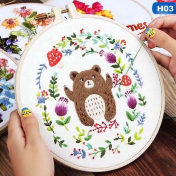 DIY Floral Embroidery Set
