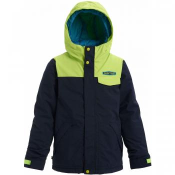 Burton Dugout Veste de Snowboard Garçon, Bleu Habillé/Tendres Pousses, FR : M (Taille Fabricant : M)