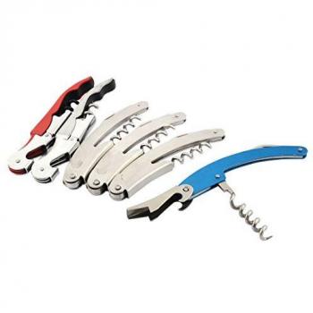 DealMux Farbige Flaschenöffner – 6‑teiliges Metallkorkenzieher-Set