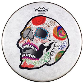 Remo ArtBEAT Candy Skull Signature Drumhead
