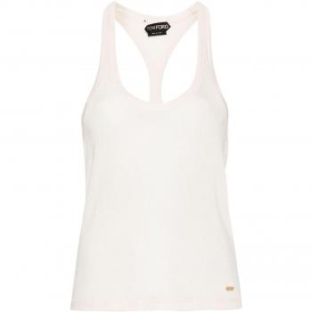 Tom Ford Women's Size 42 Beige Jersey Tank Top