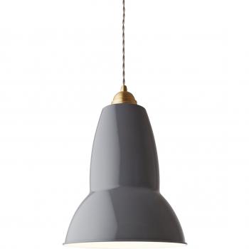 Anglepoise Original 1227 Maxi Pendelleuchte, Messing, grau