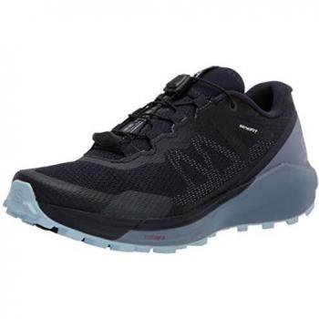 Salomon Zapatillas Sense Ride 3 Mujer, Color Azul y Negro
