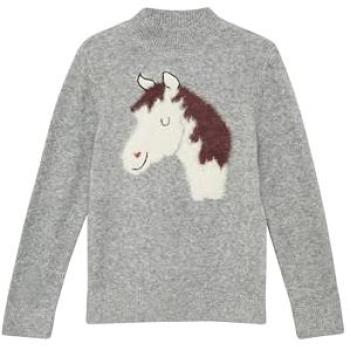 Pferde-Motiv Strickpullover für Jungen