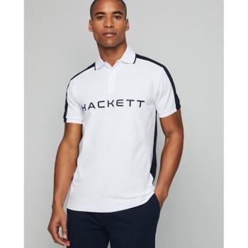 Polo Hs Multi blanco con detalles en contraste Hackett London