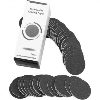 60 Pcs Vervangende Schuurpapier voor Elektrische Foot File