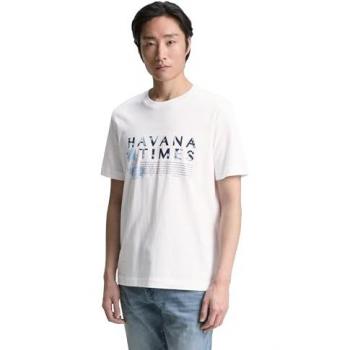 Tom Tailor Casual Shirt Blu Navy Bianco