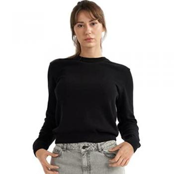 UltraSoft 100% Cotton Long Sleeve Crew Neck Pullover