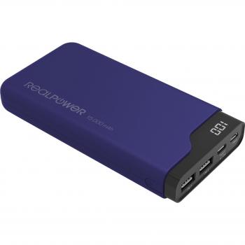 Portatile RealPower PB‑15000C 15 000 mAh Blu