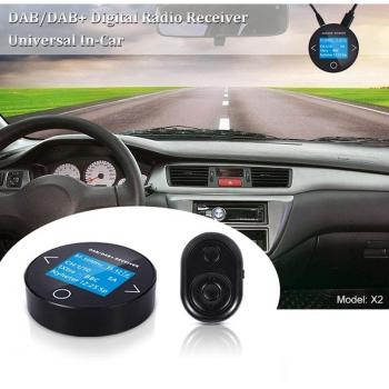 Controlador Remoto para Volante de Coche, Adaptador DAB Digital, Transmisor FM y Receptor de Música