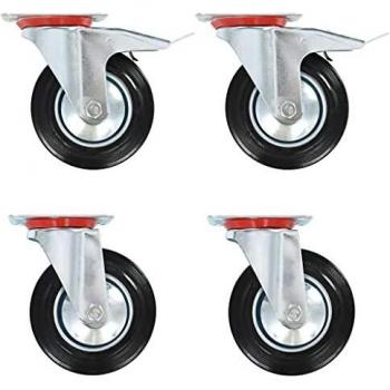 Vidaxl's 160 mm Swivel Casters, Pack of 4