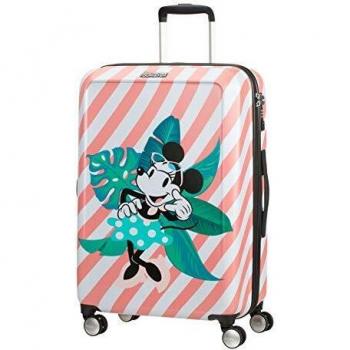 Valigia American Tourister Funlight Disney Spinner M, 67 cm, 66 L, Multicolore (Minnie Miami Holiday)