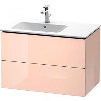 Duravit L-Cube Waschtischunterbau, wandhängend, 82,0 cm, 2 Schubkästen, Apricot Pearl