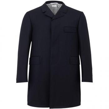 Thom Browne Men's Elegant Blue Wool Jacket