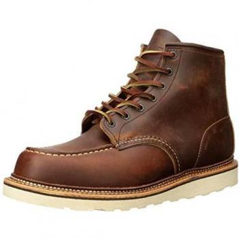 Men's Red Wing Shoes Classic Moc Toe R&T (Mens Copper Brown Boots, Size: UK 9 / eu 43 / us 10)