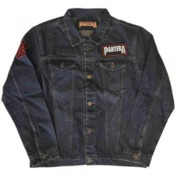 Pantera Denim Jacket with Iconic Vulgar Display of Power Design