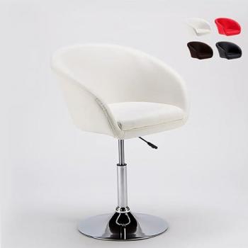 Poltrona/SGABELLO 360° Austin Design Bianco