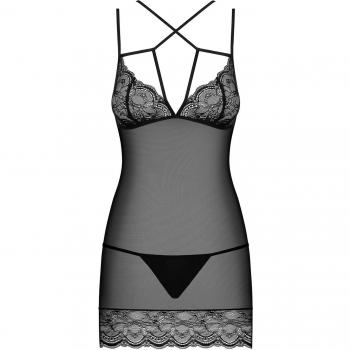 Luxuriöse Obsessive Babydoll Spitze in Schwarz-Transparenz, S/M
