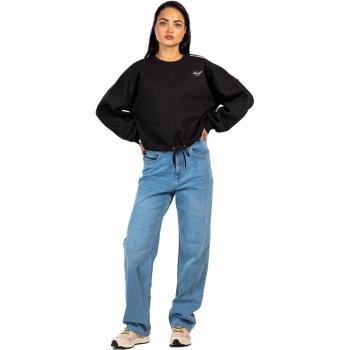 Felpa REELL Nera Amara Crewneck