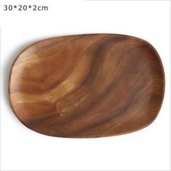 Oval Wooden Serving Tray
