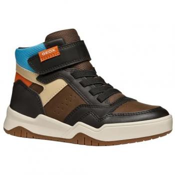 Sneakers Geox J Perth Marrone Comfort Traspirante
