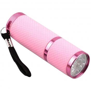Mini Luz 9LED con Revestimiento Rosa
