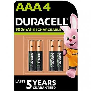 Baterías AAA LR03 recargables Duracell Ultra 900 mAh Pack 4 ud