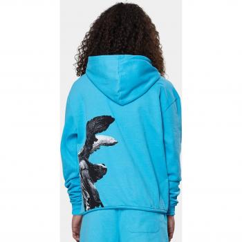 9N1M SENSE Herren Hoodie Honor & Glory Zwei – Aquamarin, M