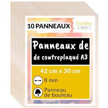 Panneau Laser & Pyrogravure Creative Deco – 420 × 300 mm, A3
