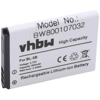 Modello VHBW 900 mAh 3,7 V – Batteria Smartphone Praktica DMMC10