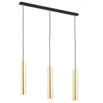 Gold Finish Gomera Plus Three-Panel Brass Pendant