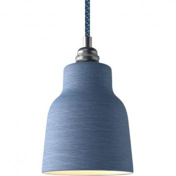 Lampada Creativa Suspended – Cavi Tessili, Paralume Vaso Ceramico, Dettagli Metallo Italiani