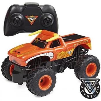 Spin Master Monster Truck Telecomandato, El Toro Loco di Monster Jam, a Scala 1:24, con Frequenza 2,4 GHz, per Bambini da 4 Anni in Su