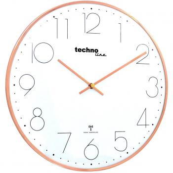 Technoline „Kugellicht“ Funkwanduhr – 40 cm, filigranes Design